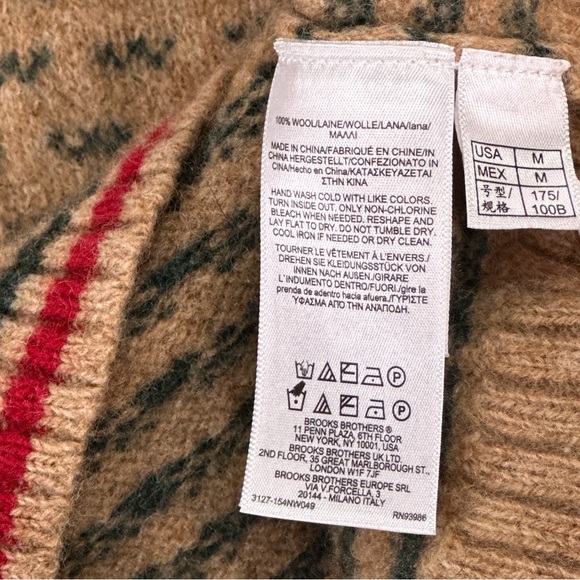 Brooks Brothers Camel Crewneck Sweater with Duck Motif - Picture 5 of 9